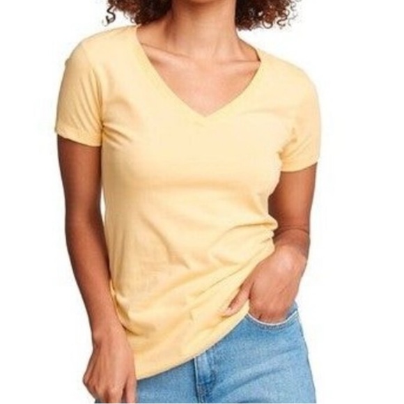 Five T-Shirt Set - V-Neck, Short Sleeve - Purple, Pink, Indigo, Fuchsia, Black - Picture 14 of 15